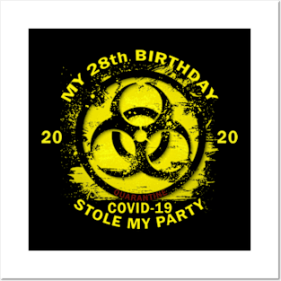 28th Birthday Quarantine Posters and Art